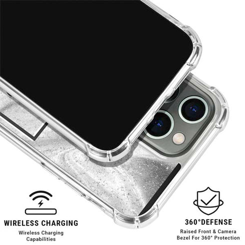 Disney Mickey Mouse Shape on Marble iPhone 16 Pro Clear Case